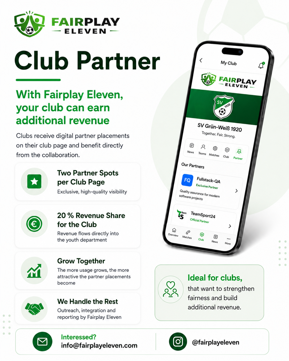 Club Partner App View