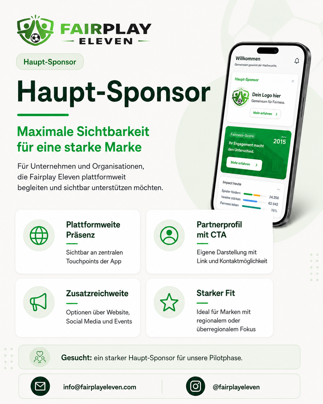 Haupt-Sponsor App Darstellung